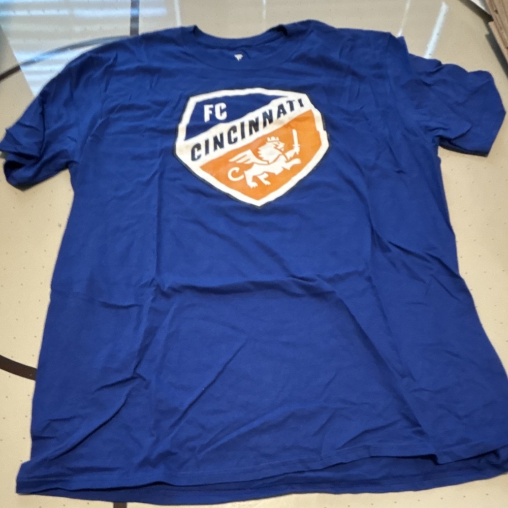 Fanatics FC Cincinnati MLS Valenzuela Blue T-Shirt Size XL Soccer